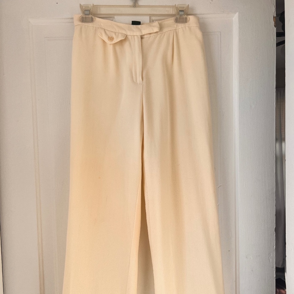 Cream Trousers with Silk Lining | Lauren Ralph Lauren